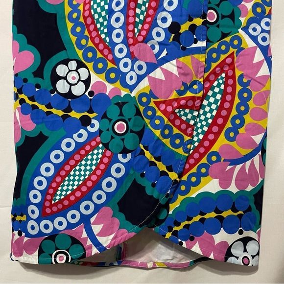 NWT Sz6 J. Crew Ratti Kaleidoscope Tulip Skirt - Picture 5 of 10